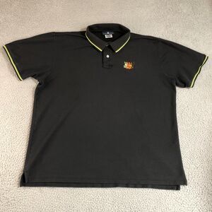 Psycho Bunny Shirt Mens 9 Black Polo Embroidered Logo Golf Preppy Sports Classic